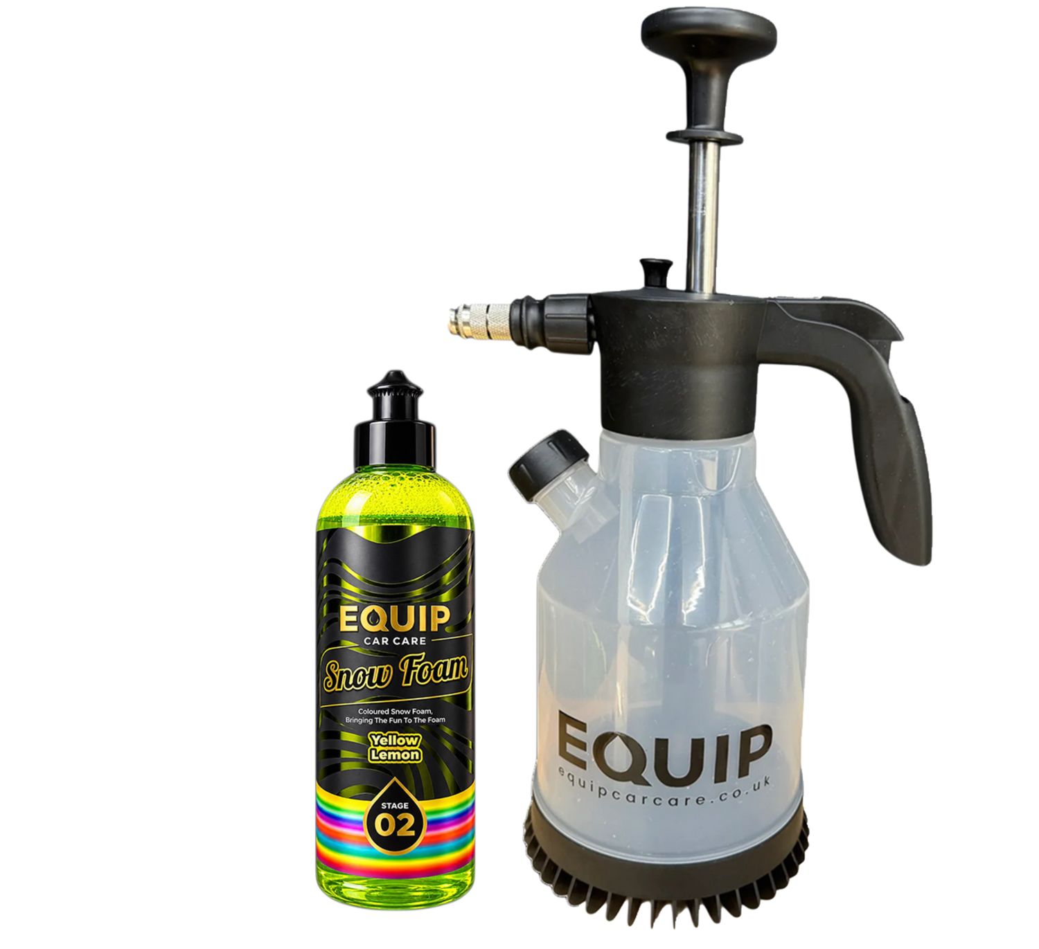 EQUIP GEN-2 SPRAY AND FOAM BOTTLE GEN-2 + YELLOW SNOW FOAM