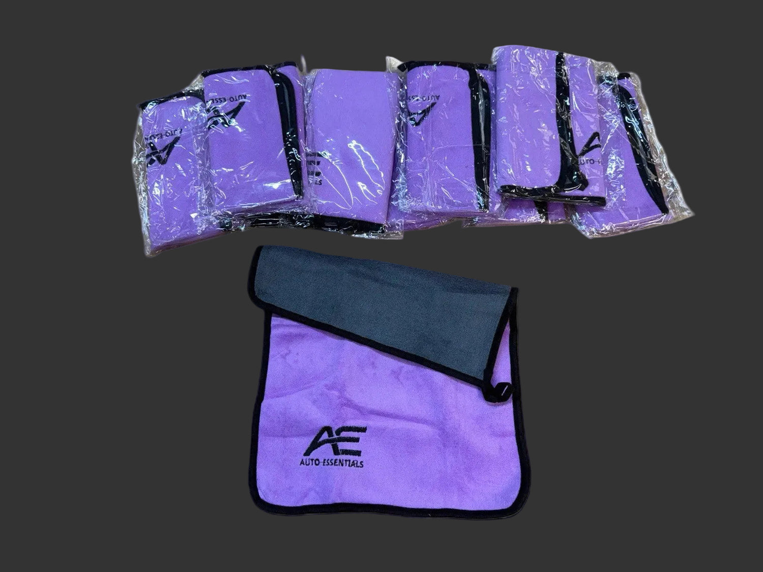 10-Pack Microfibre Cleaning Cloths - Streak-Free Double Sided - PURPLE