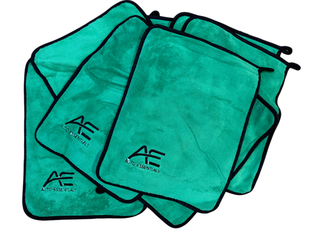 10-Pack Microfibre Cleaning Cloths - Streak-Free Double Sided GREEN