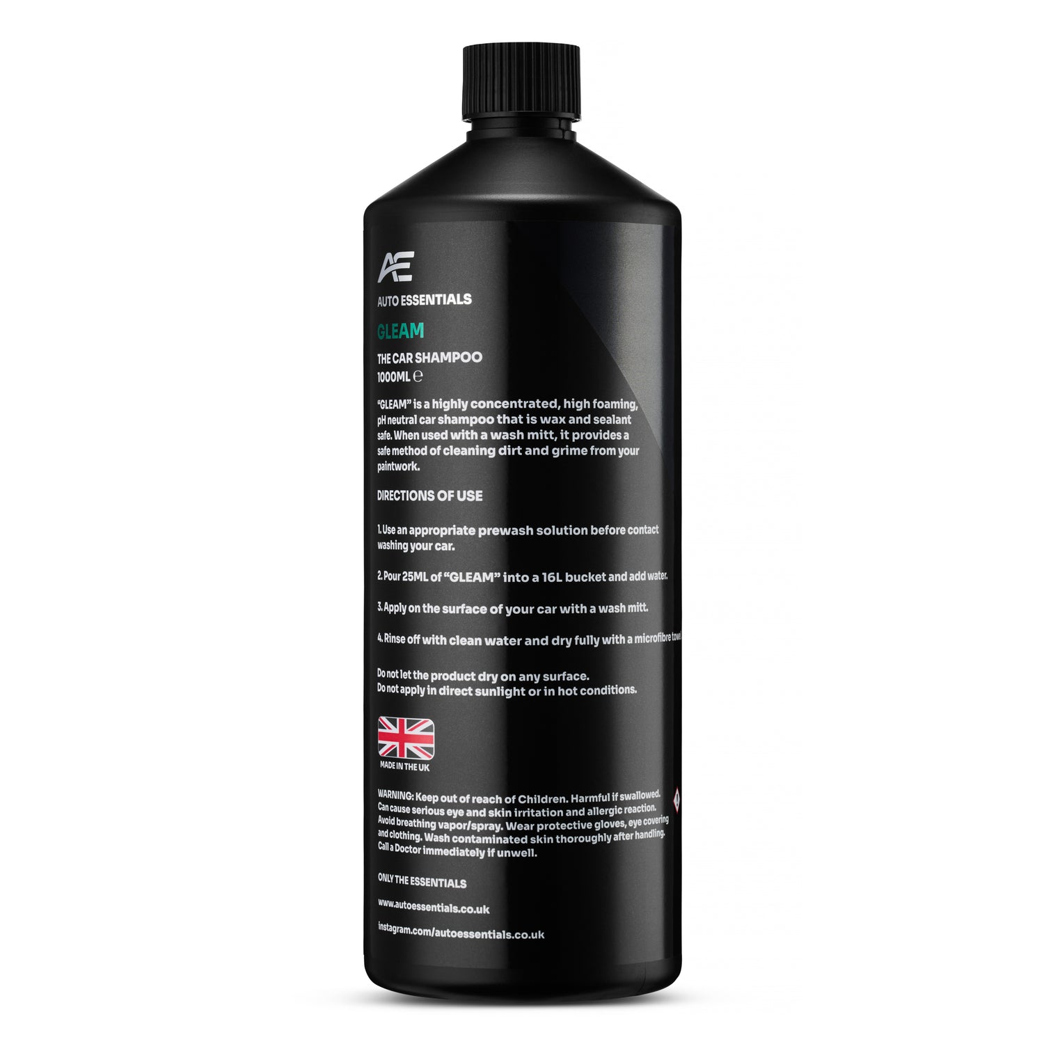 GLEAM AUTO ESSENTIALS SHAMPOO 1 LITRE