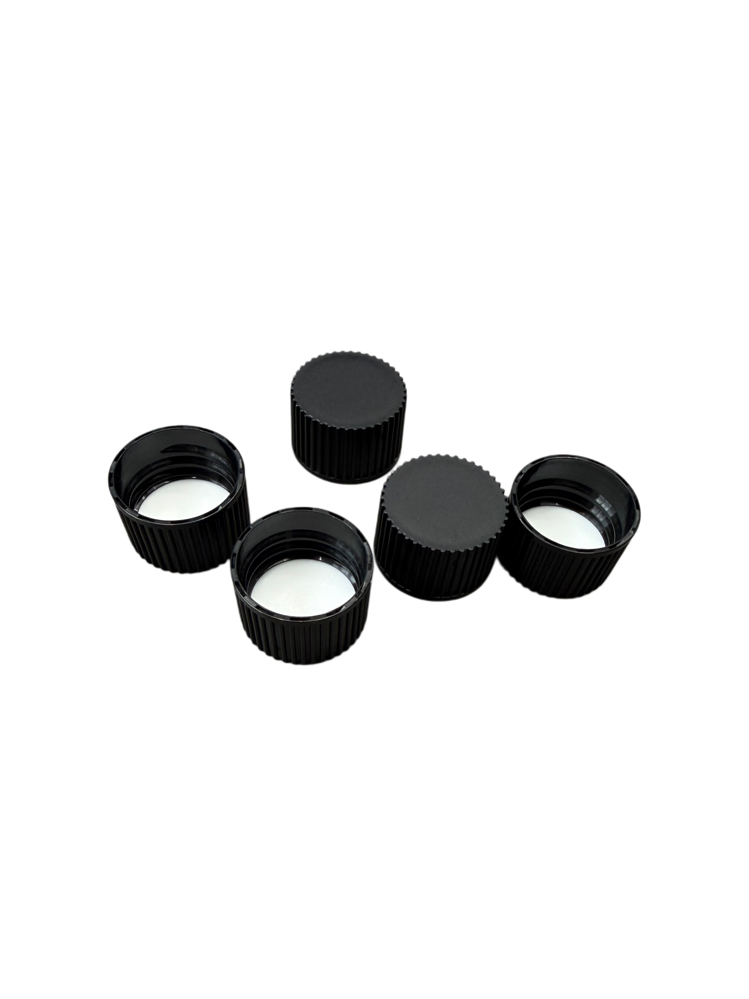 28 MM BLACK SCREW CAP - PACK OF 5
