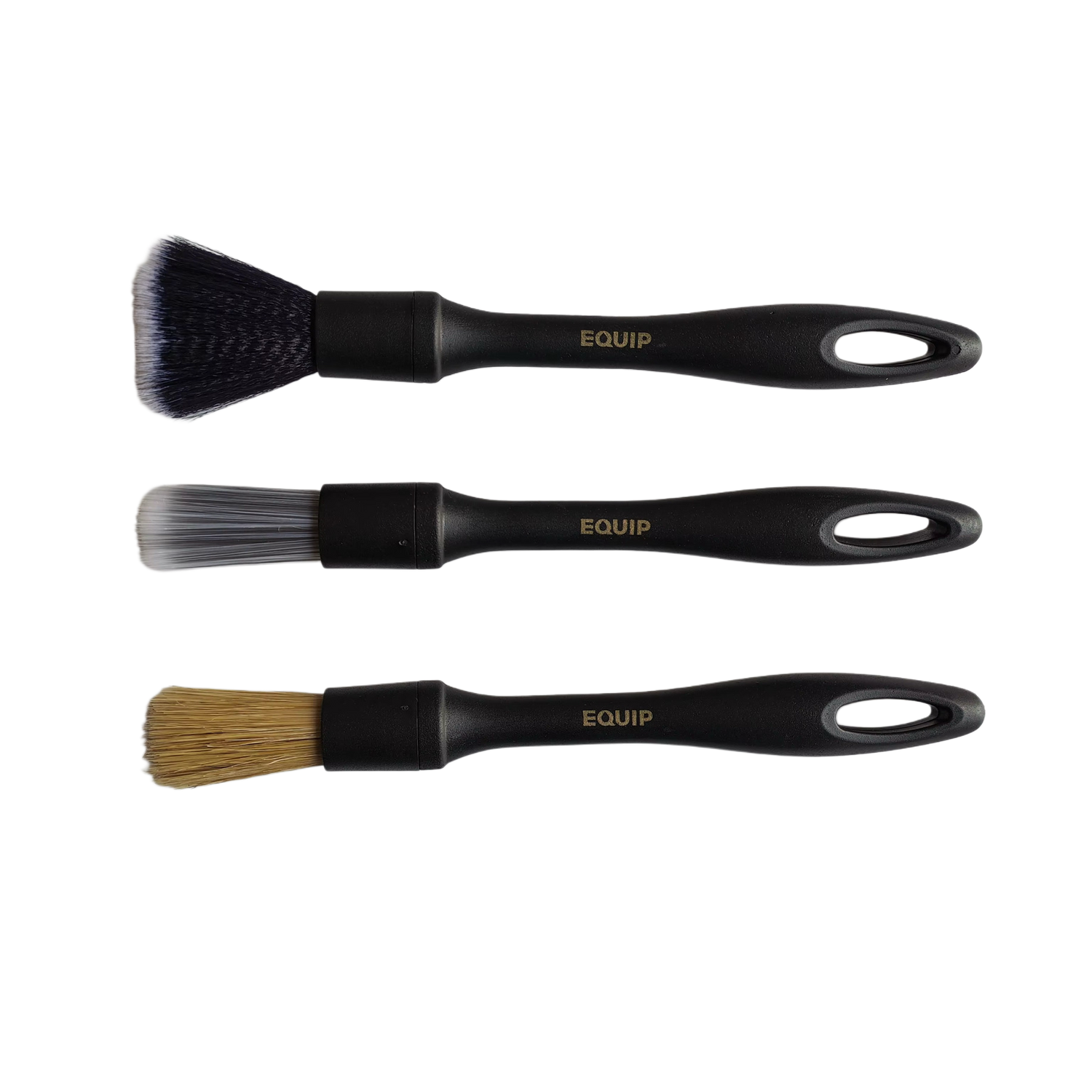 EQUIP INTERIOR DETAILER + 3 BRUSH SET
