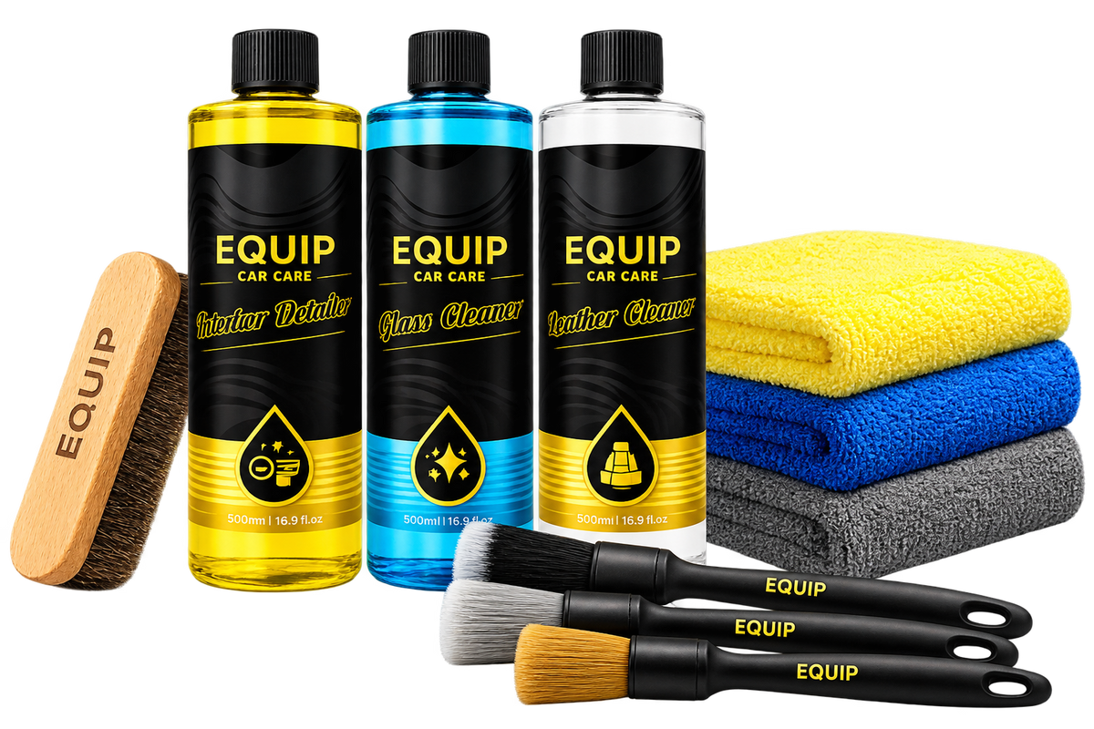 GLASS, LEATHER + INTERIOR CLEANING BUNDLE