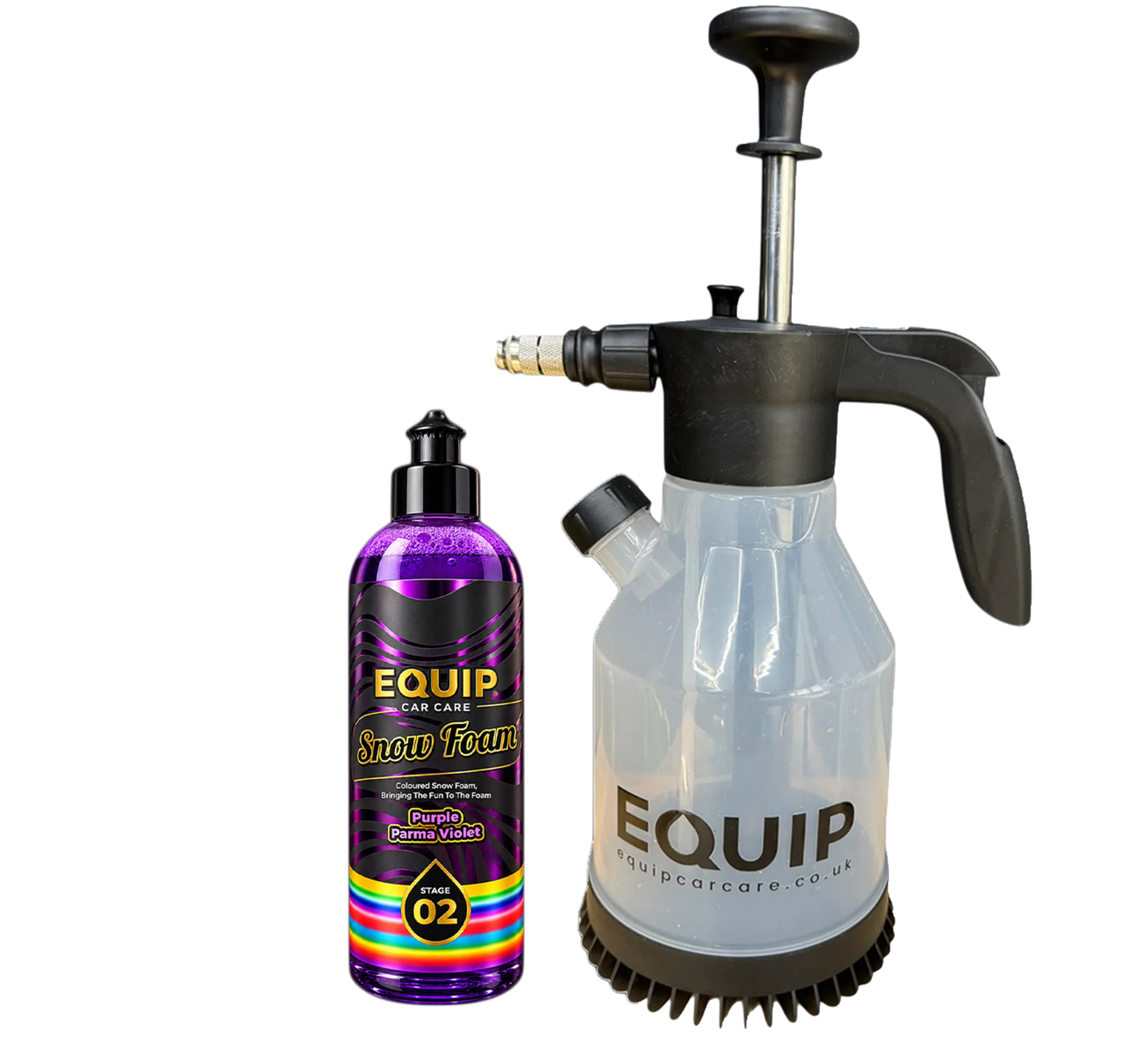 EQUIP GEN-2 SPRAY AND FOAM BOTTLE + PURPLE SNOW FOAM