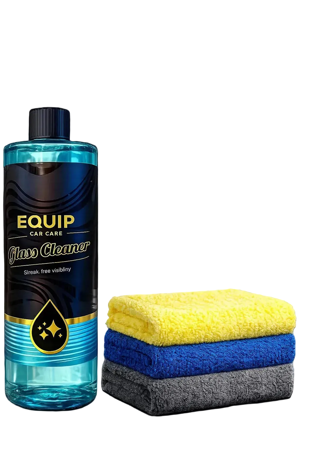 EQUIP GLASS CLEANER + MICROFIBRE BUNDLE