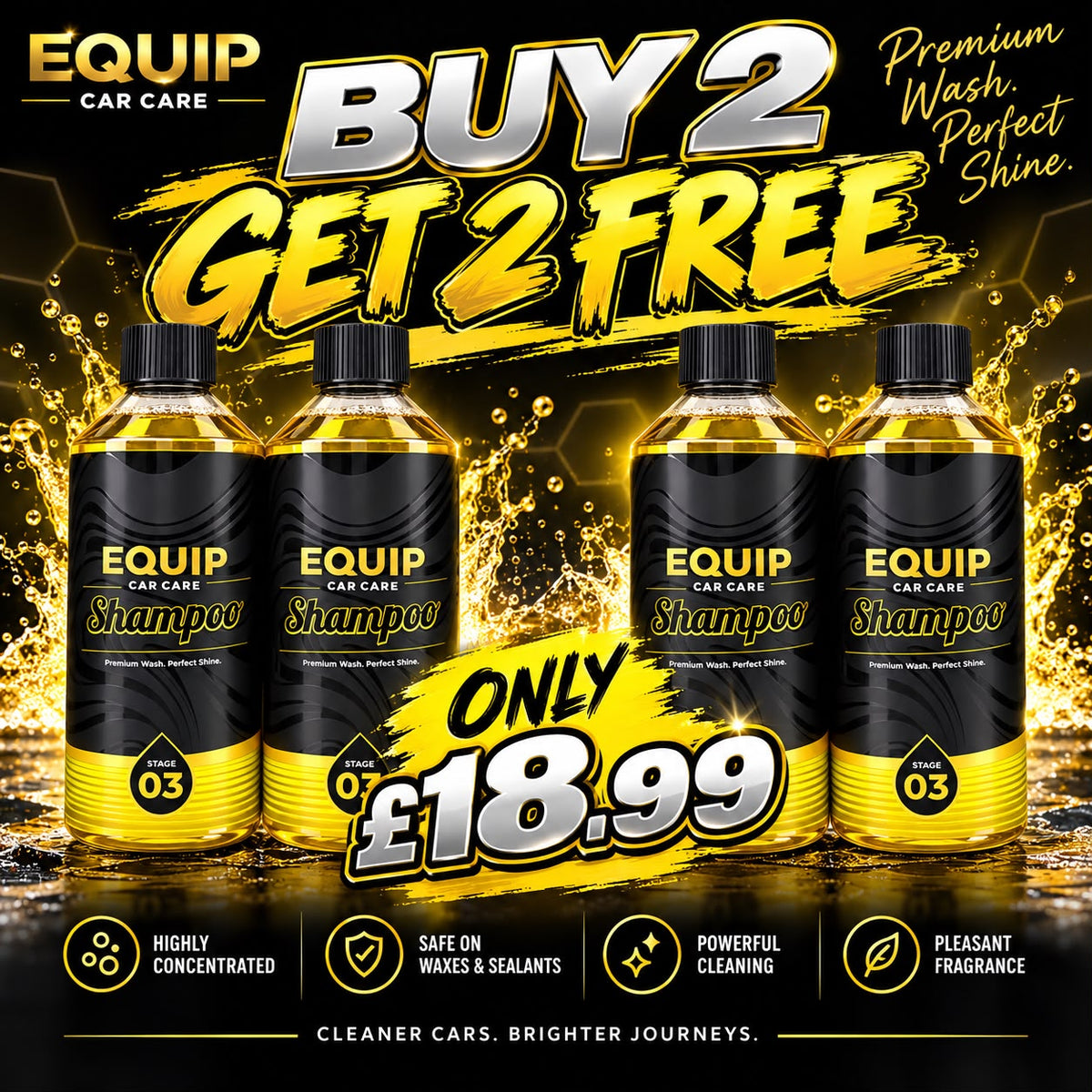 EQUIP SHAMPOO 500 ML - BUY 2 GET 2 FREE